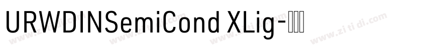 URWDINSemiCond XLig字体转换